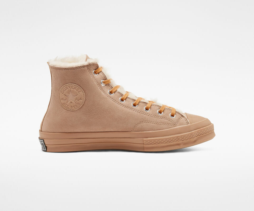 Converse Chuck 70 Genuine Shearling Lined Sneaker, 166318C Multi Sizes Iced Coffee/Iced Coffee