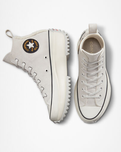Converse Run Star Hike Sherpa Trim Hi Top Boot, 172499C Multi Sizes Mouse/Black/