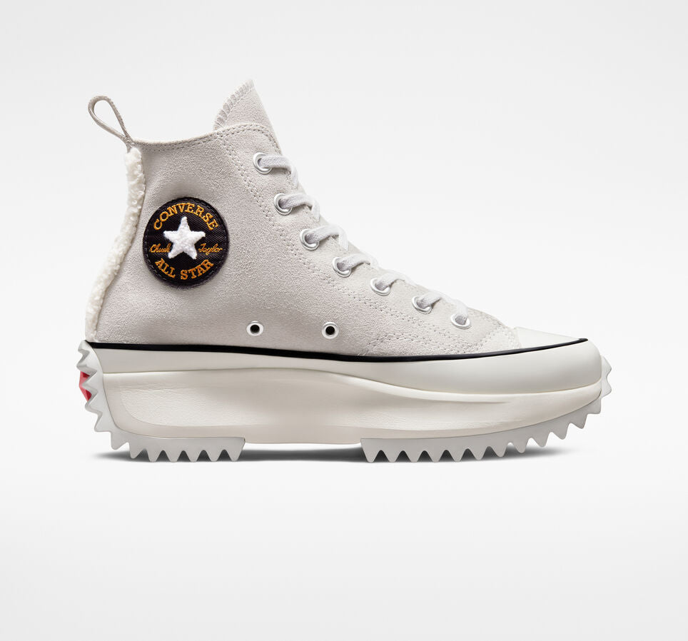 Converse Run Star Hike Sherpa Trim Hi Top Boot, 172499C Multi Sizes Mouse/Black/
