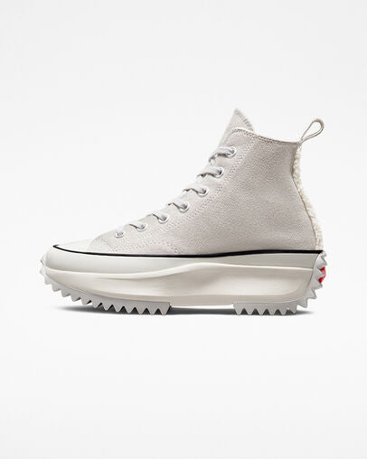 Converse Run Star Hike Sherpa Trim Hi Top Boot, 172499C Multi Sizes Mouse/Black/