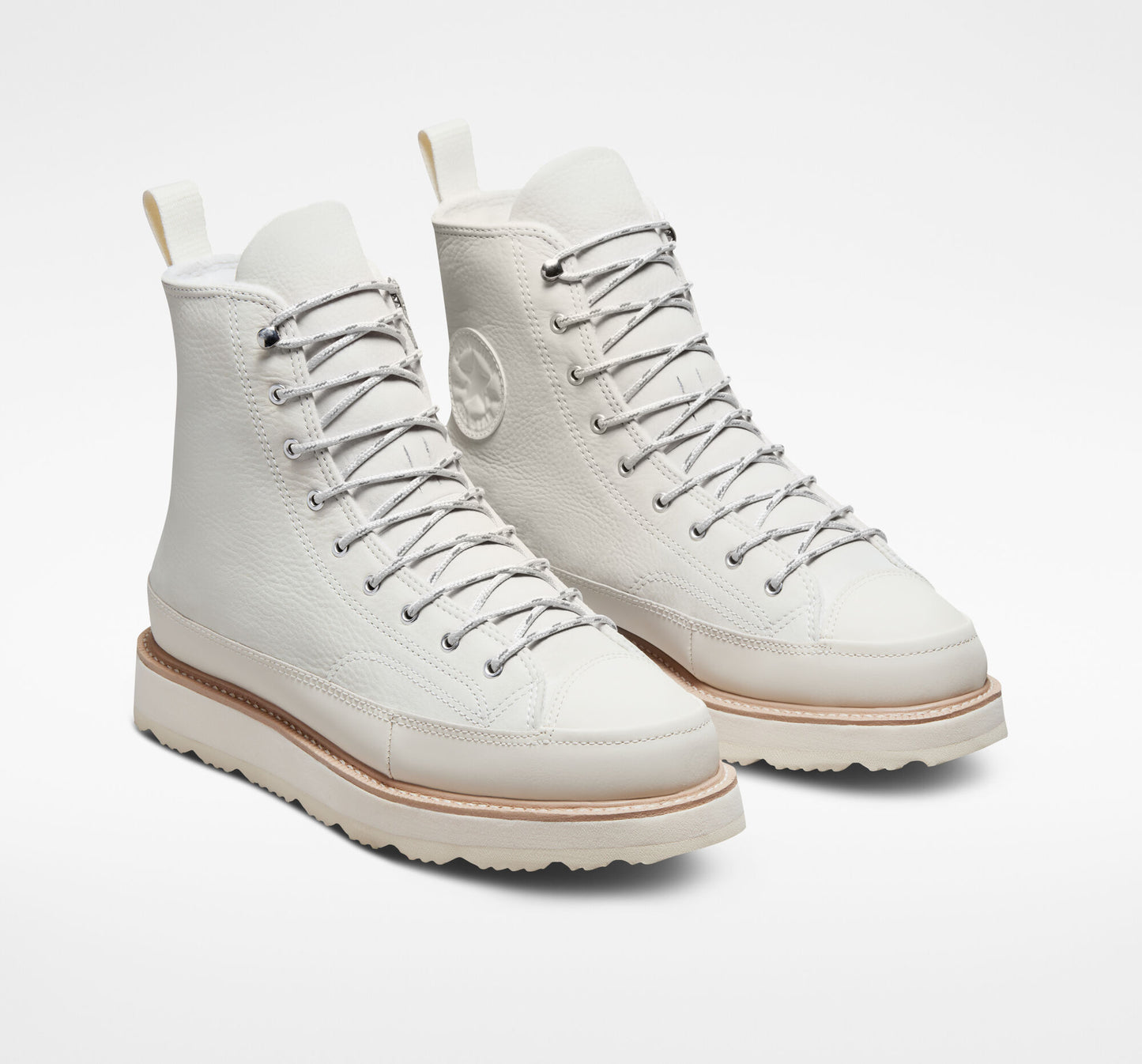 Converse Chuck Taylor Crafted Hi Top Boot, 173212C Multi Sizes Egret/Natural Ivory/Prime Pink