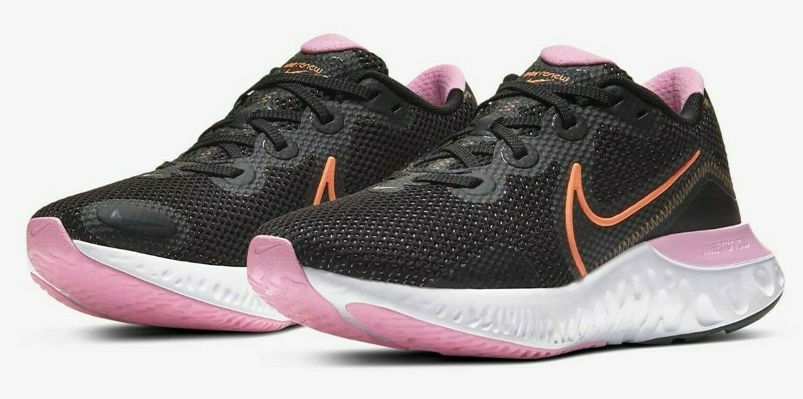 Women's Nike Renew Run Running Shoes, CK6360 001 Multi Sizes Black/Orange Pulse/White/Pink