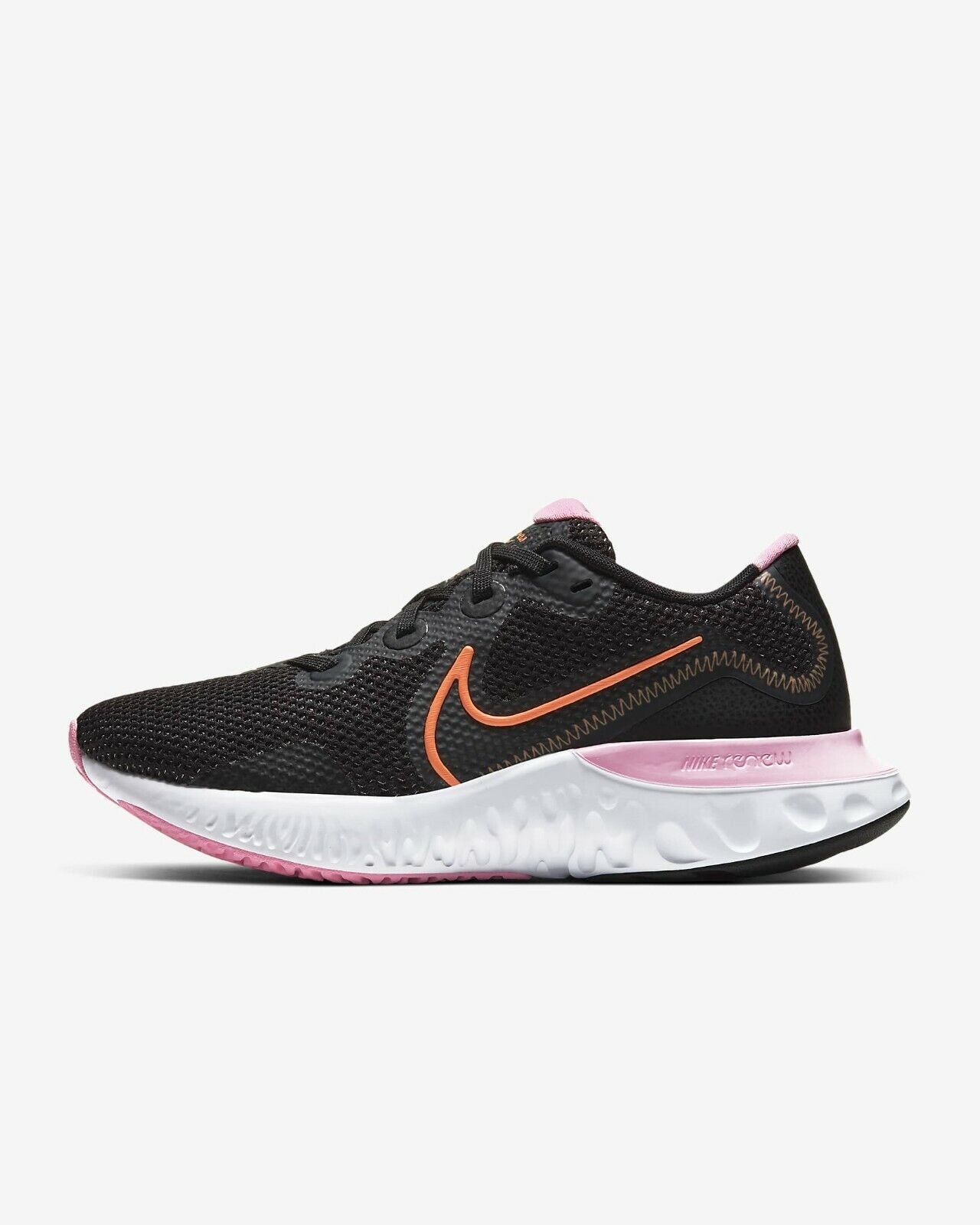 Women's Nike Renew Run Running Shoes, CK6360 001 Multi Sizes Black/Orange Pulse/White/Pink