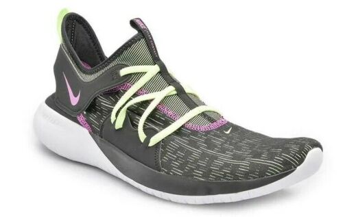 Men's Nike Flex Contact 3 Running Shoes, AQ7484 001 Black/Volt Glow/Hyper Violet