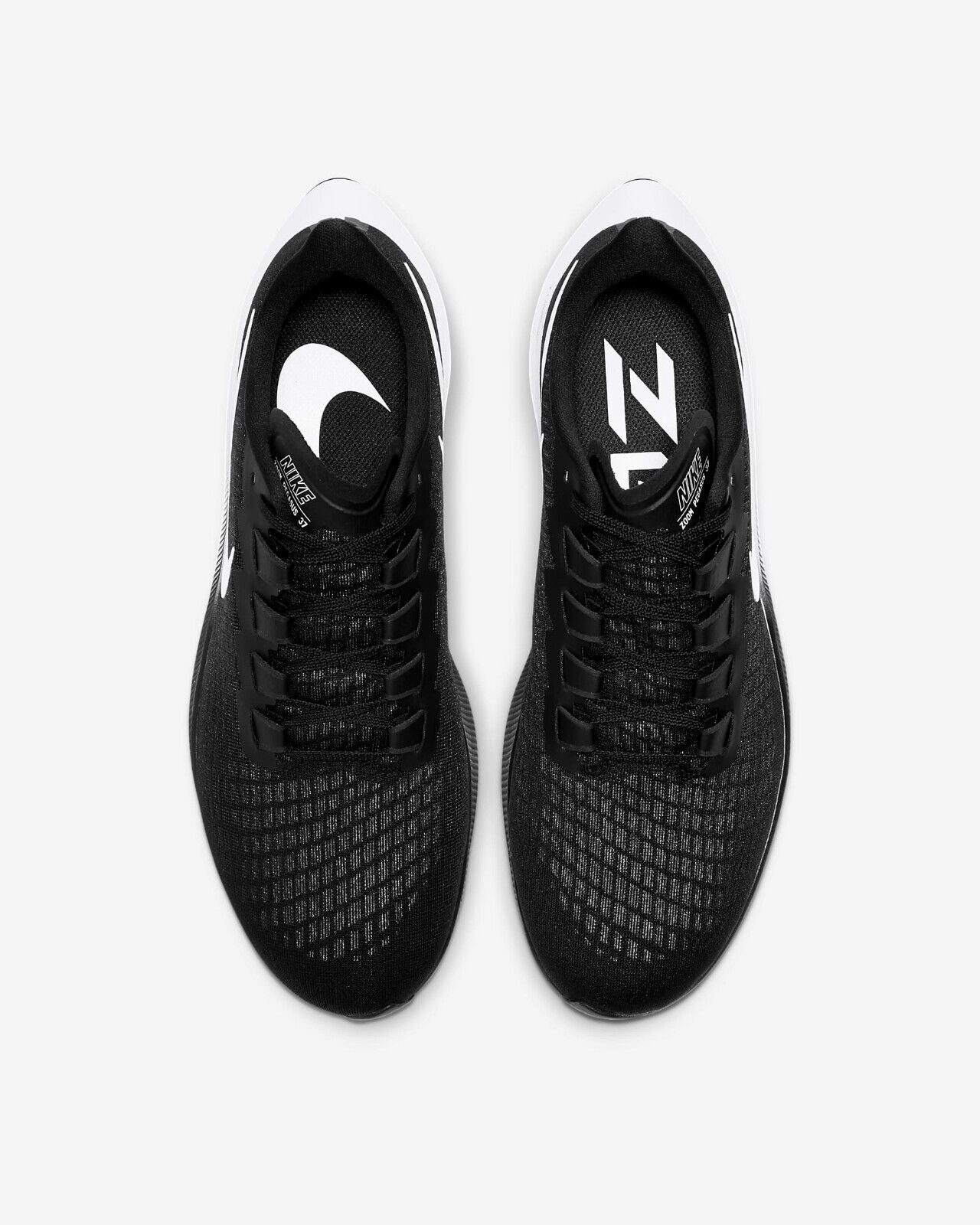 Men's Nike Air Zoom Pegasus 37 Running Shoes, BQ9646 002 Multi Sizes Black/White
