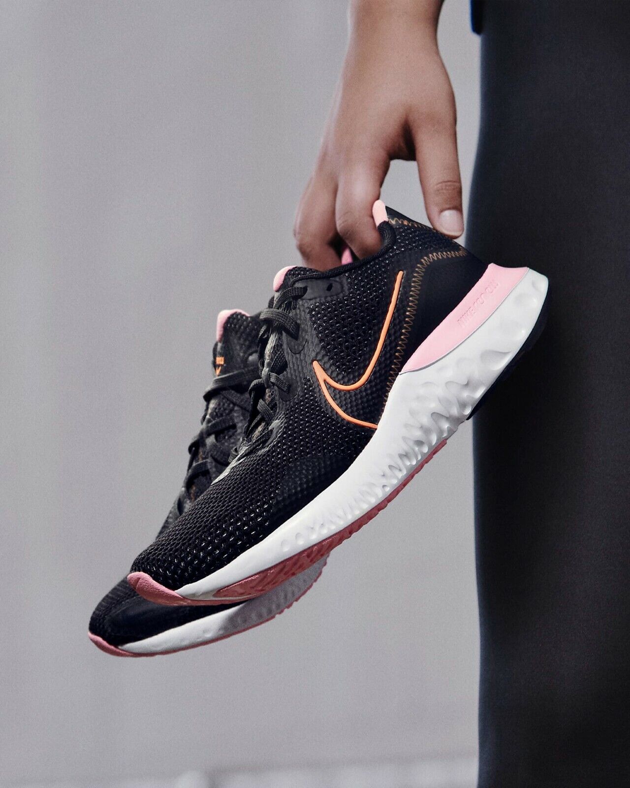 Women's Nike Renew Run Running Shoes, CK6360 001 Multi Sizes Black/Orange Pulse/White/Pink