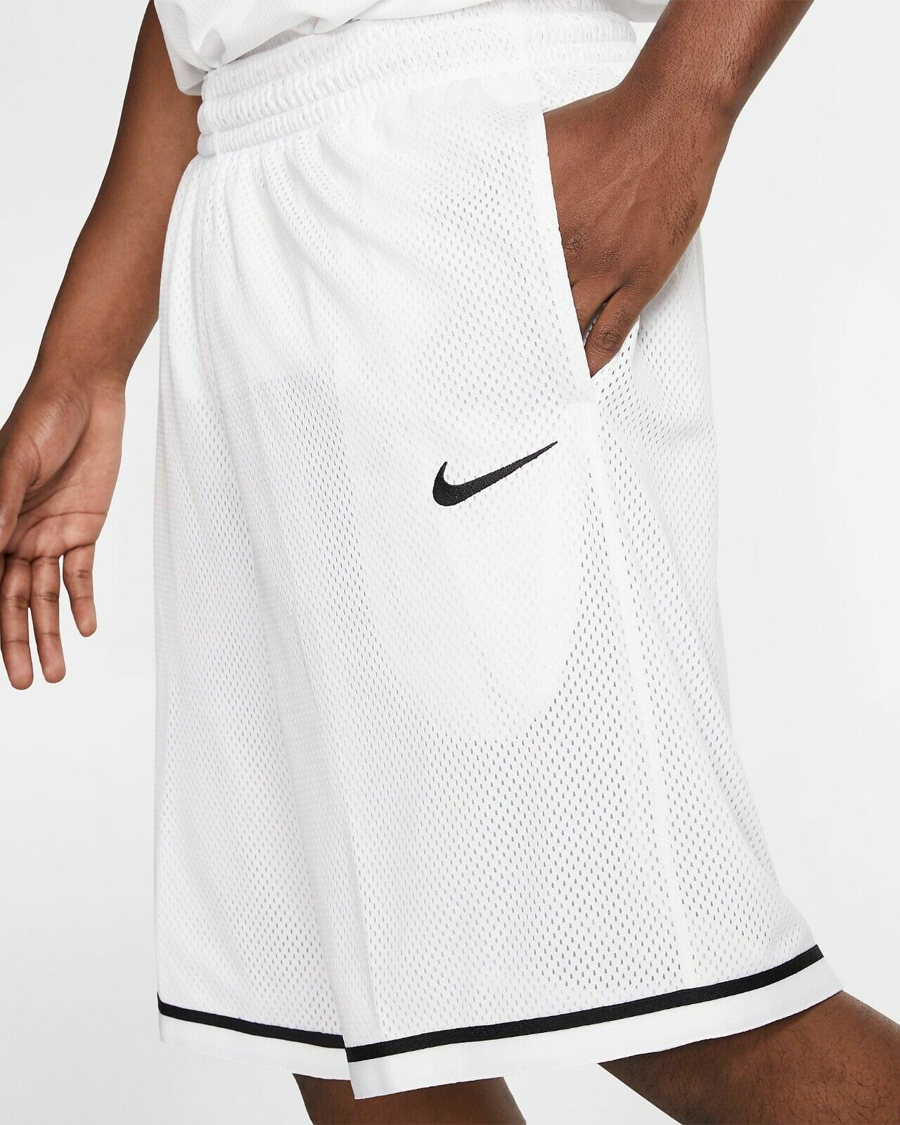 Men's Nike Dri-FIT Classic Basketball Shorts, AQ5600 100 Multi Sizes White/Black