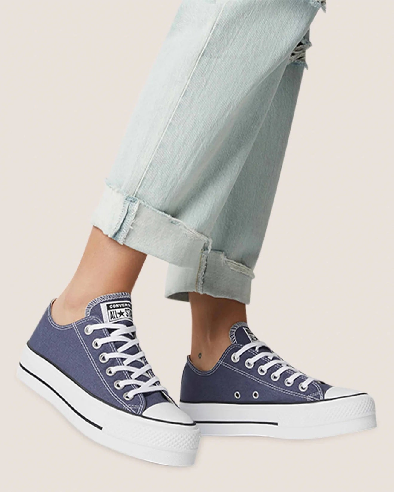 Converse Chuck Taylor All Star Rare Color Platform, 571405C Multi Sizes Steel/Wh