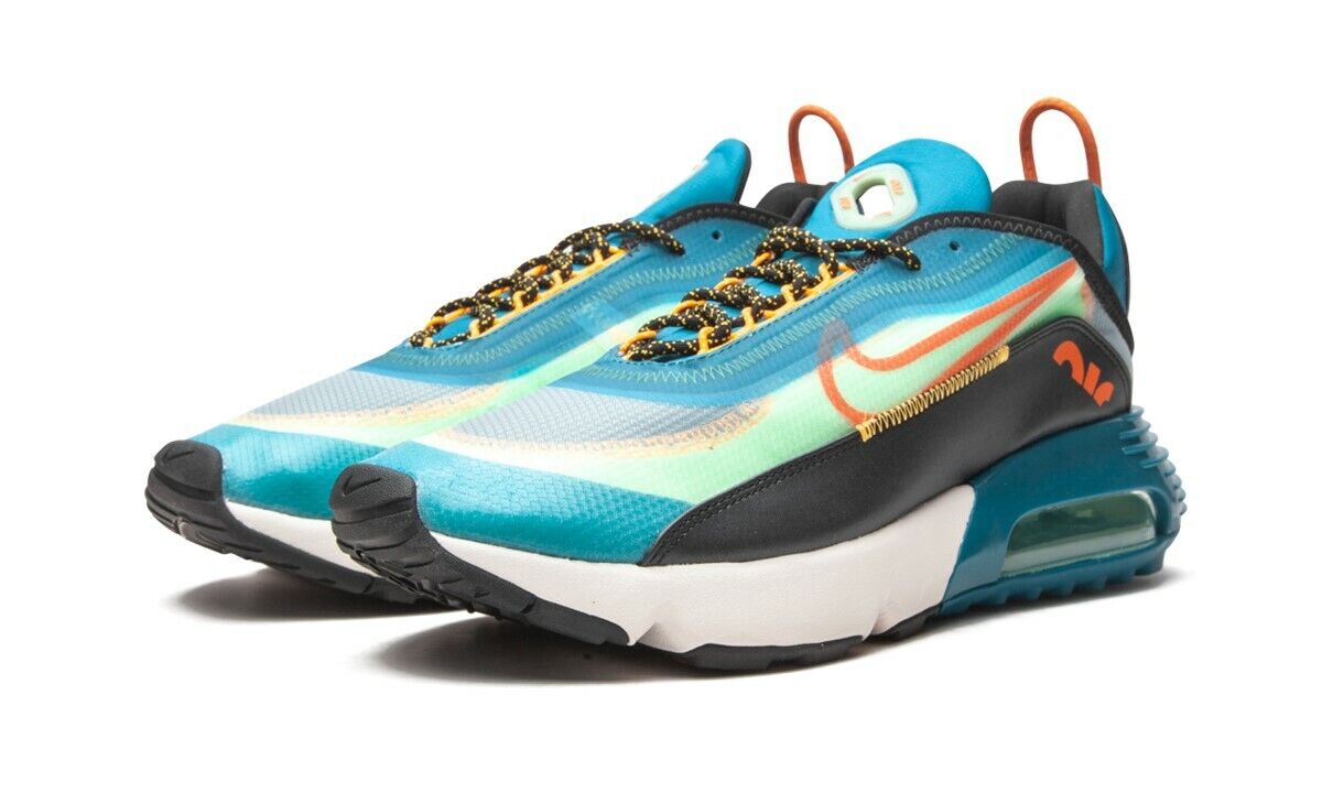 Men's Nike Air Max 2090 Running Shoes, CZ7867 300 Multi Sizes Green Abyss/Starfish/Illusion Green