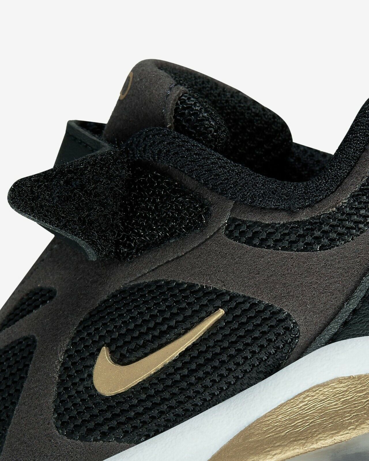 Nike Kids Air Max 200 (TD) (Infant/Toddler), AT5629 003 Size 6C Black/Anthracite/White/Metallic Gold
