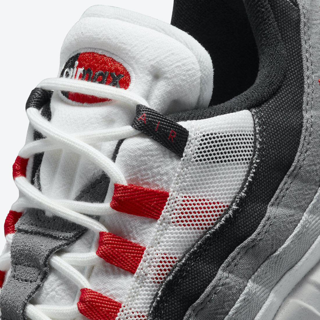 Men's Nike Air Max 95 QS Japan Running Shoes, DH9792 100 Multi Sizes Summit White/Off Noir/Light Smoke Grey/Chile Red