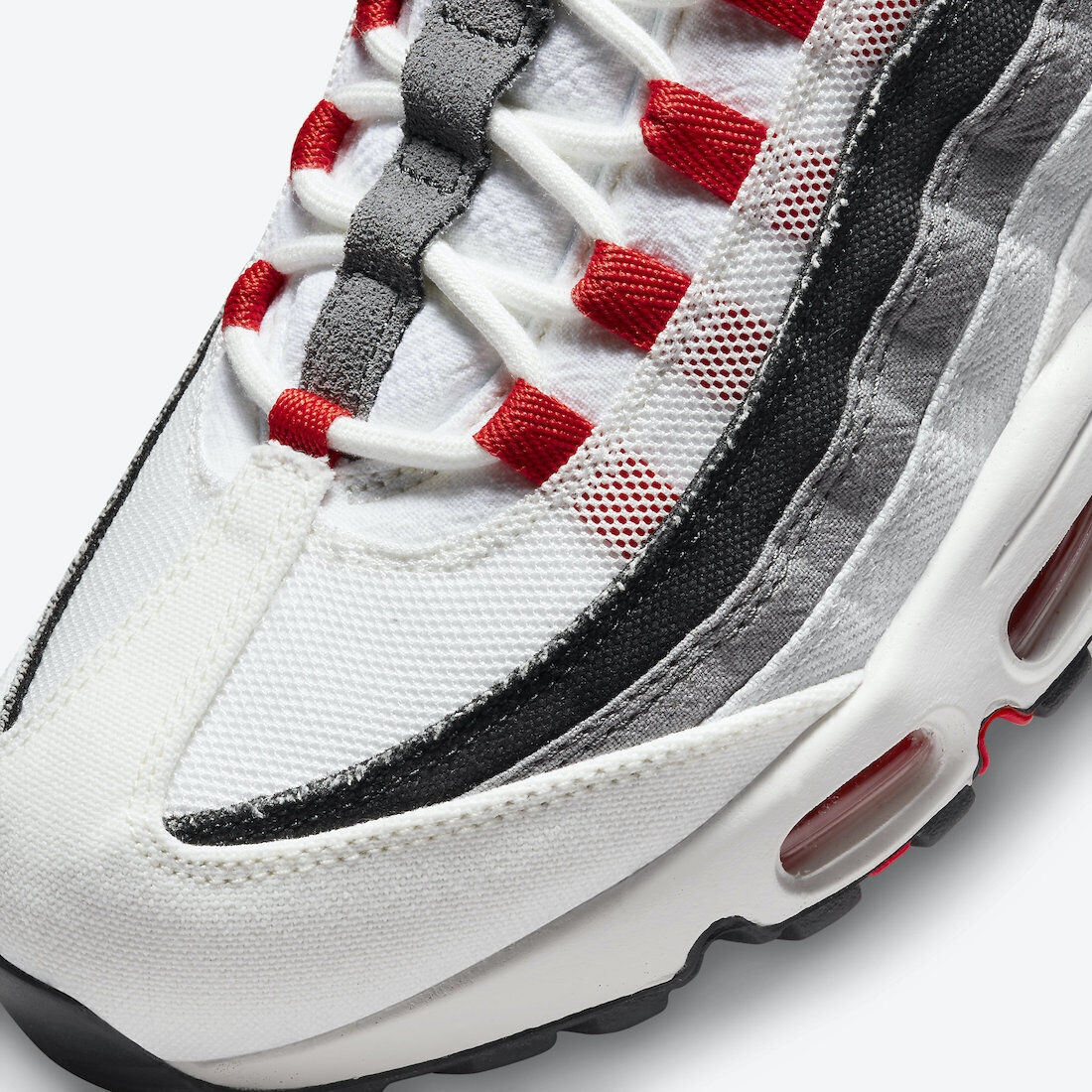 Men's Nike Air Max 95 QS Japan Running Shoes, DH9792 100 Multi Sizes Summit White/Off Noir/Light Smoke Grey/Chile Red