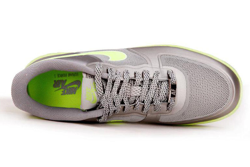 Men's Nike Lunar Force 1 Fuse Casual Shoes, 555027 002 Size 13 Turbo Green/White