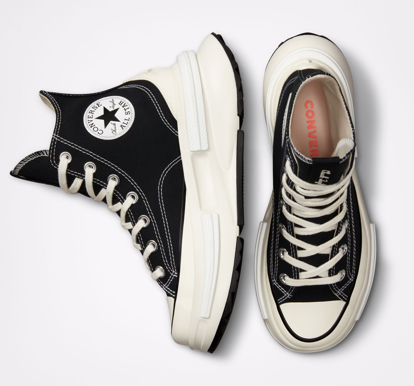 Converse Run Star Legacy CX Hi Top Shoe, A00869C Multi Sizes Black/Egret/White
