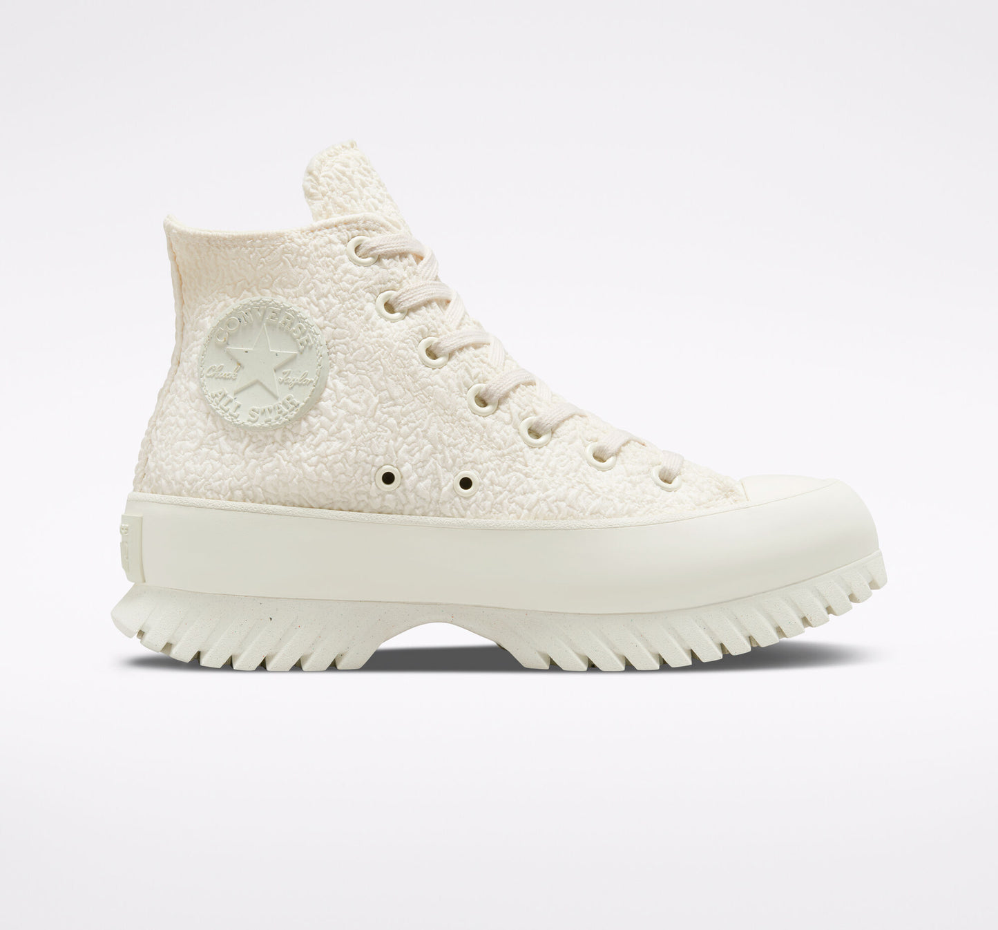 Converse CHUCK TAYLOR All Star Lugged 2.0 Jacquard Hi Top Shoe, A00876C Multi Sizes Egret/Egret/Black