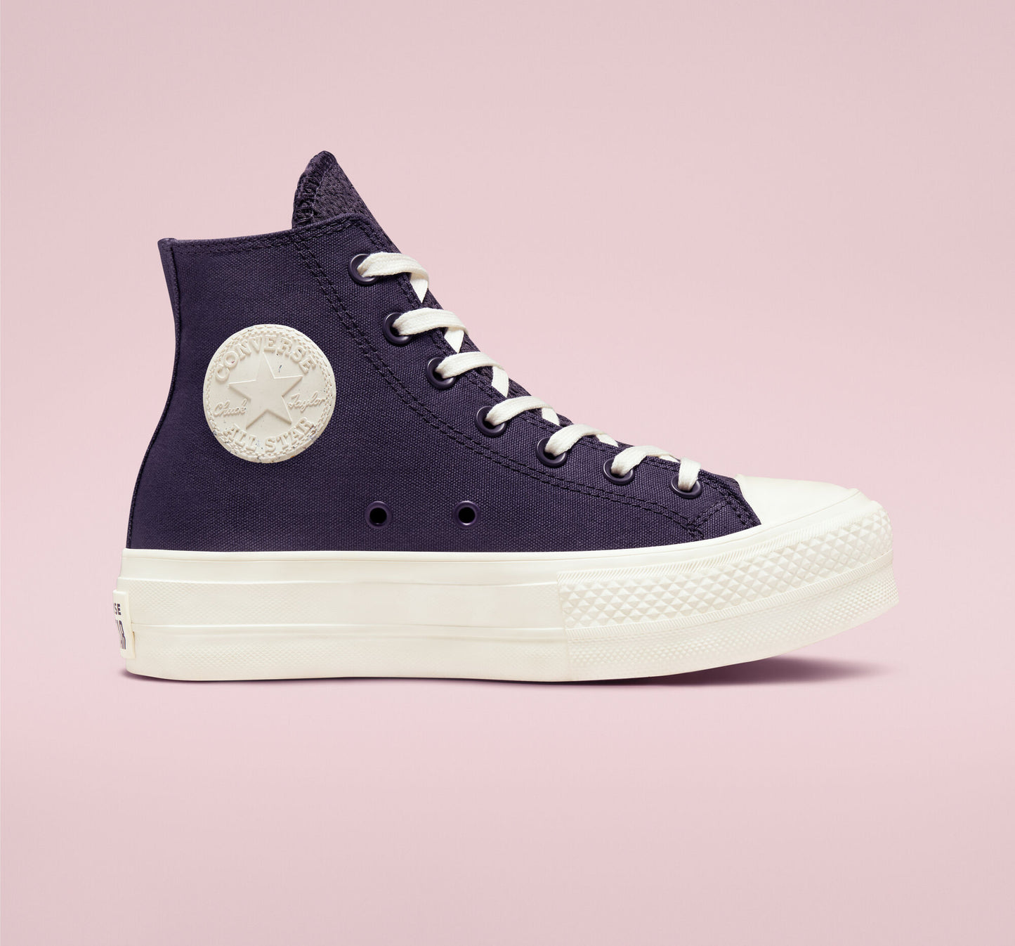 Women's Converse Chuck Taylor All Star Tonal Jacquard Lift Platform Hi, A00887C Multi Sizes Dark Raisin/Dark Raisin/Egret