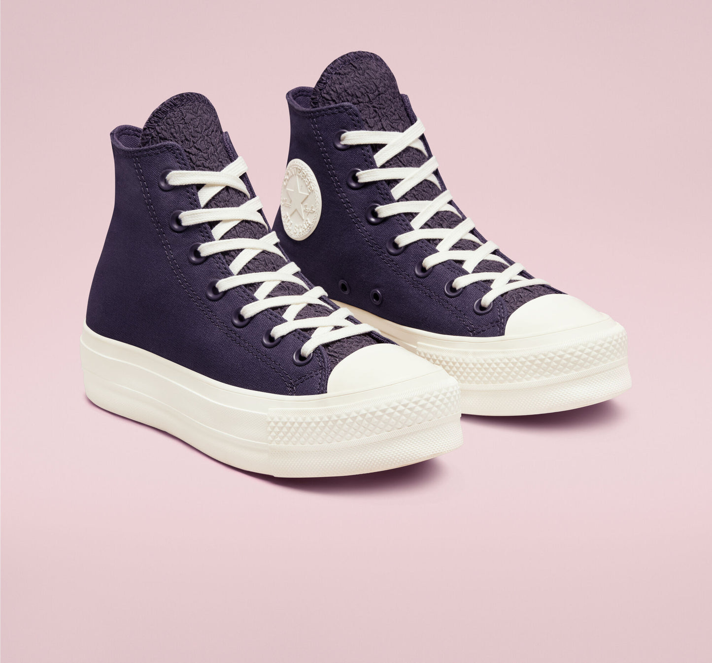 Women's Converse Chuck Taylor All Star Tonal Jacquard Lift Platform Hi, A00887C Multi Sizes Dark Raisin/Dark Raisin/Egret