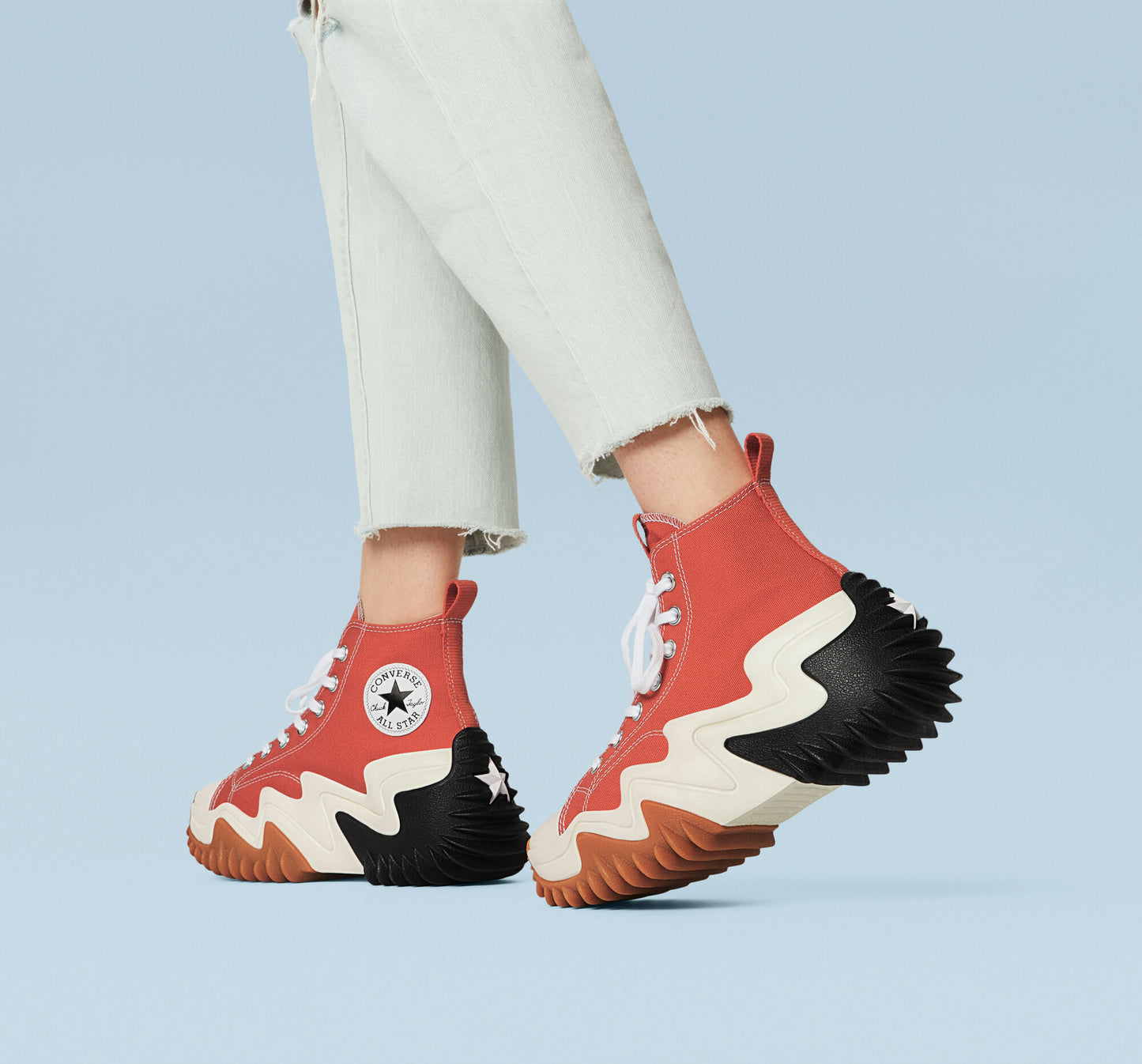 Converse Run Star Motion CX Platform Hi Tp Shoe, A01174C Multi Sizes Mantra Orange/Black/Egret