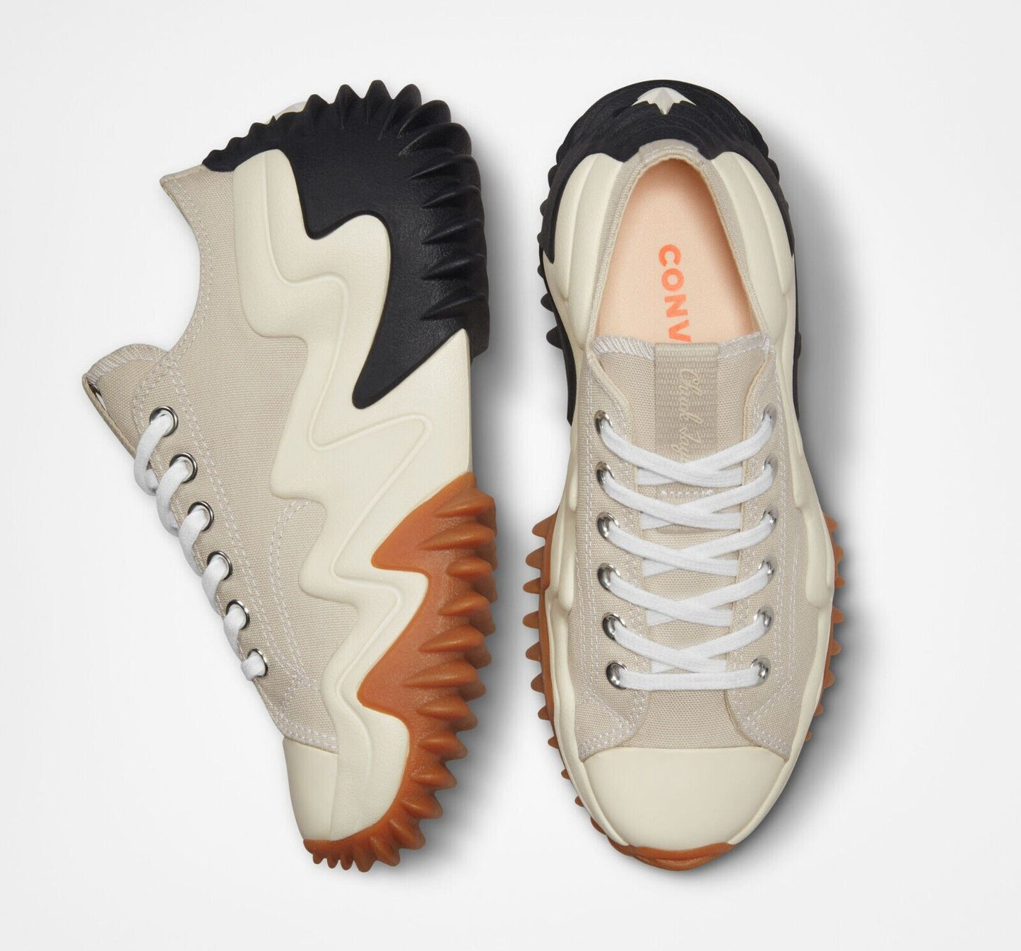 Converse Run Star Motion CX Platform Low T Shoe, A02299C Multi Sizes Desert Sand/Black/Egret