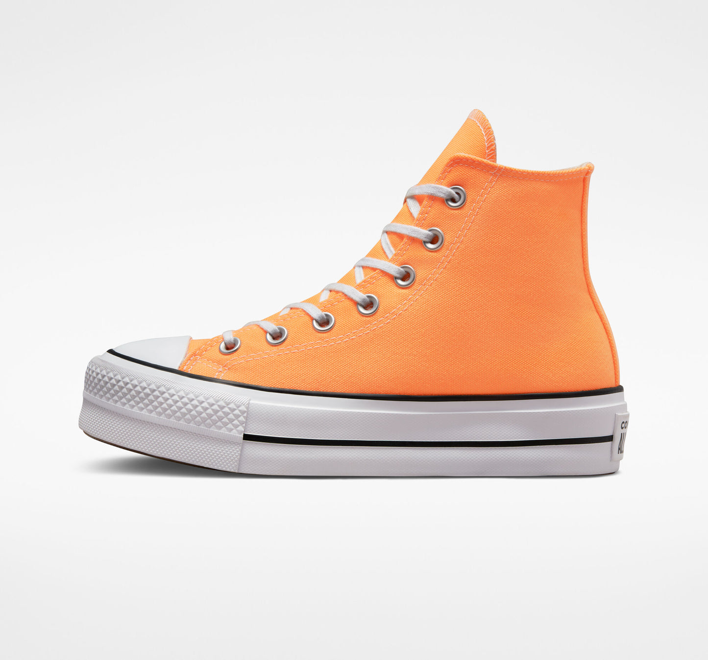 Women's Converse Chuck Taylor All Star Lift Platform Seasonal Color High Top Shoe, A03052F Multi Sizes Peach Beam/Black/White