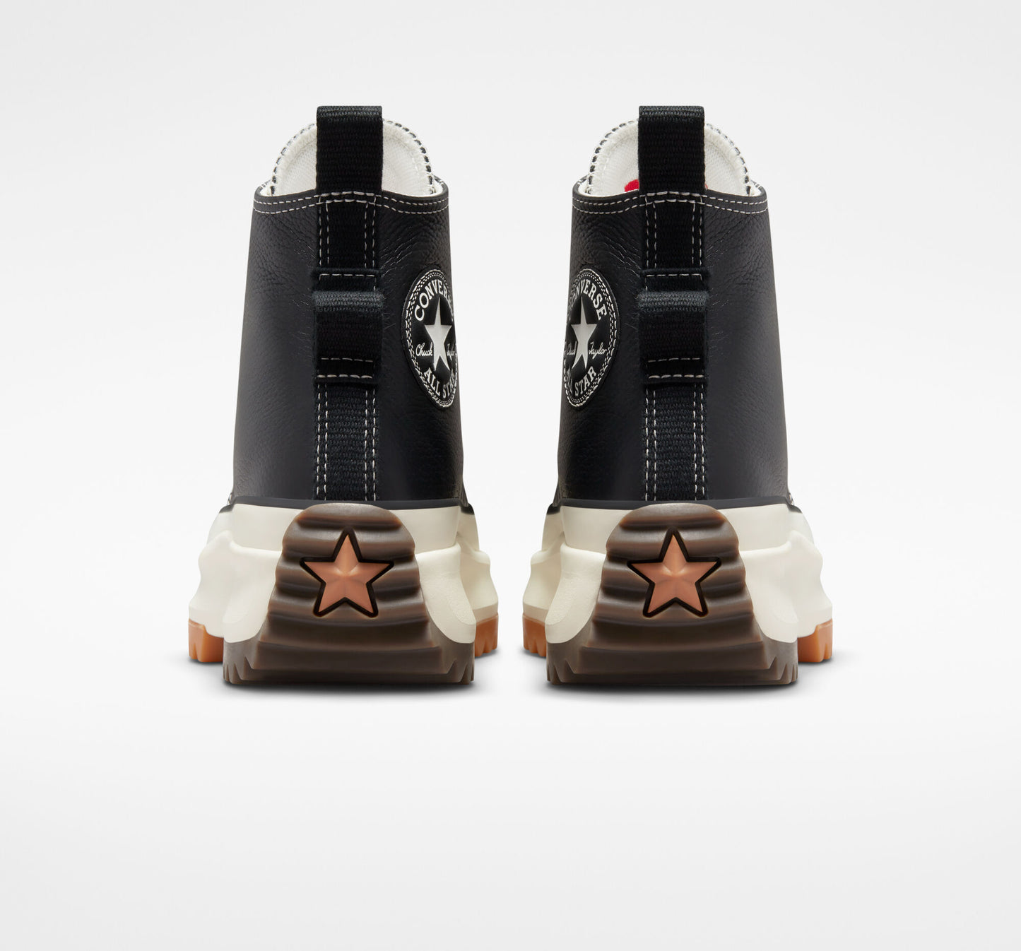 Converse Run Star Hike Platform Leather Hi Top Boot, A04306C Multi Sizes Black/G