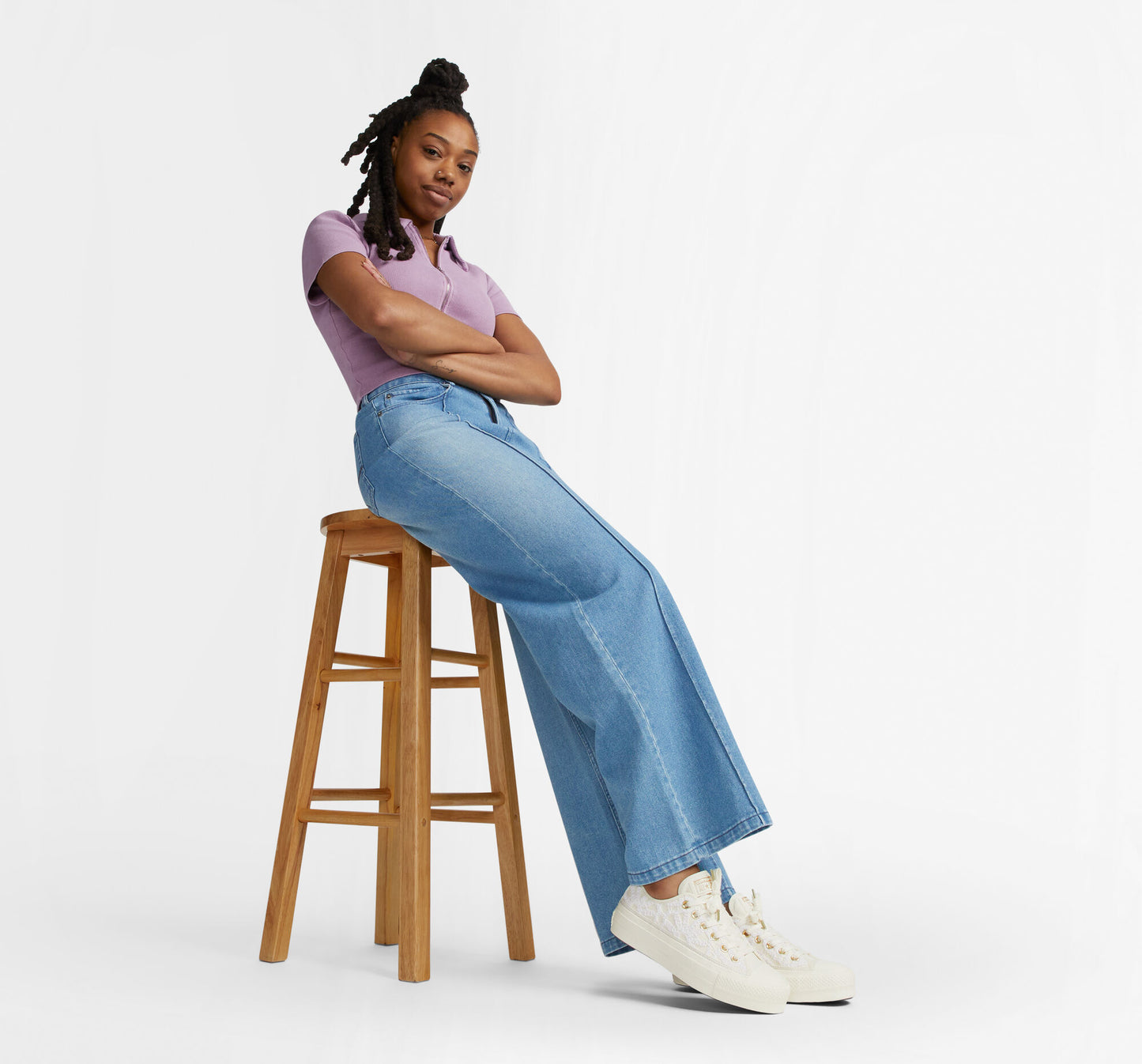 Women's Converse Chuck Taylor All Star Lift Platform Daisy Cord Ox Low Top Shoes, A05007C Multi Sizes White/Egret/Egret