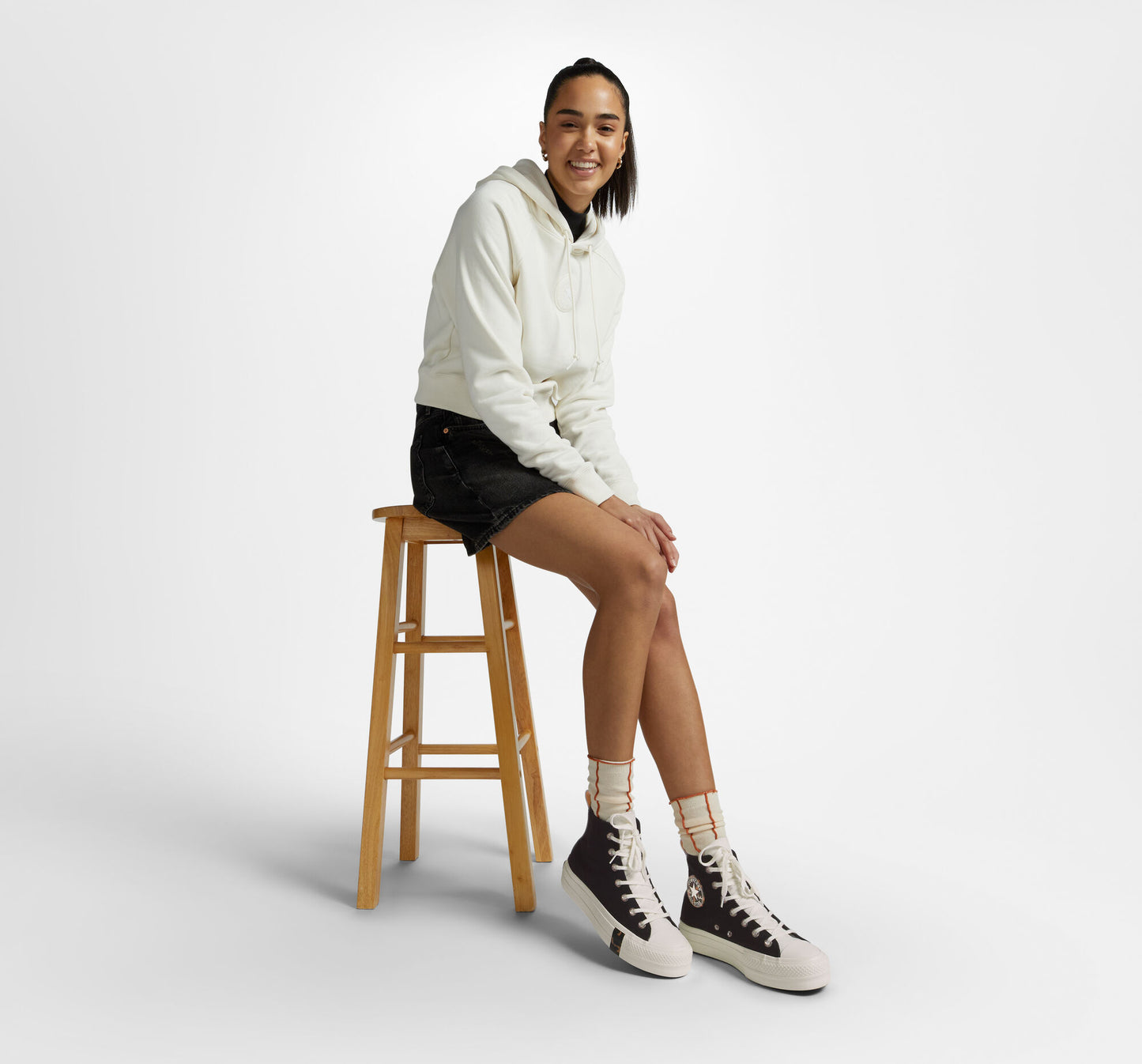 Women's Converse Chuck Taylor All Star Tortoise Platform Lift Hi Top Shoe, A05257C Multi Sizes Black/Egret/Tawny Owl