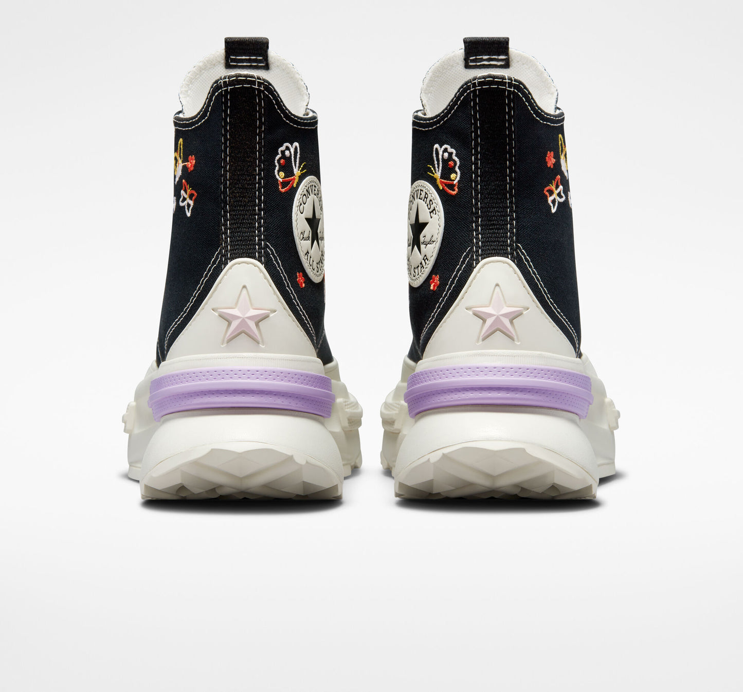 Converse Run Star Legacy CX Platform Butterfly Wings Hi Top Shoe, A05978C Multi Sizes Black/Egret/Lilac Mist