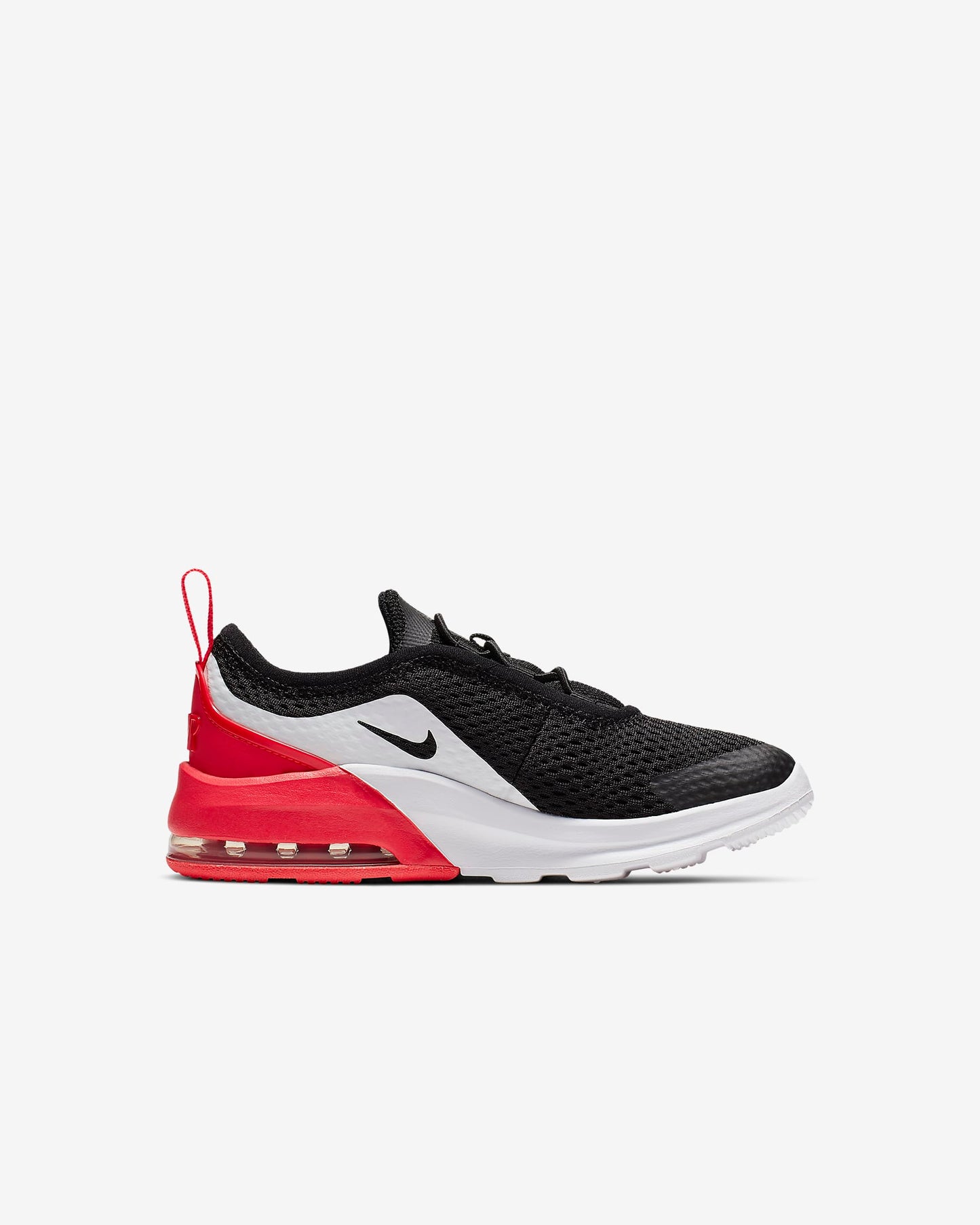 Nike Grade School Air Max Motion 2 (GS) Running Shoes, AQ2741 007 Black/Red Orbit/White