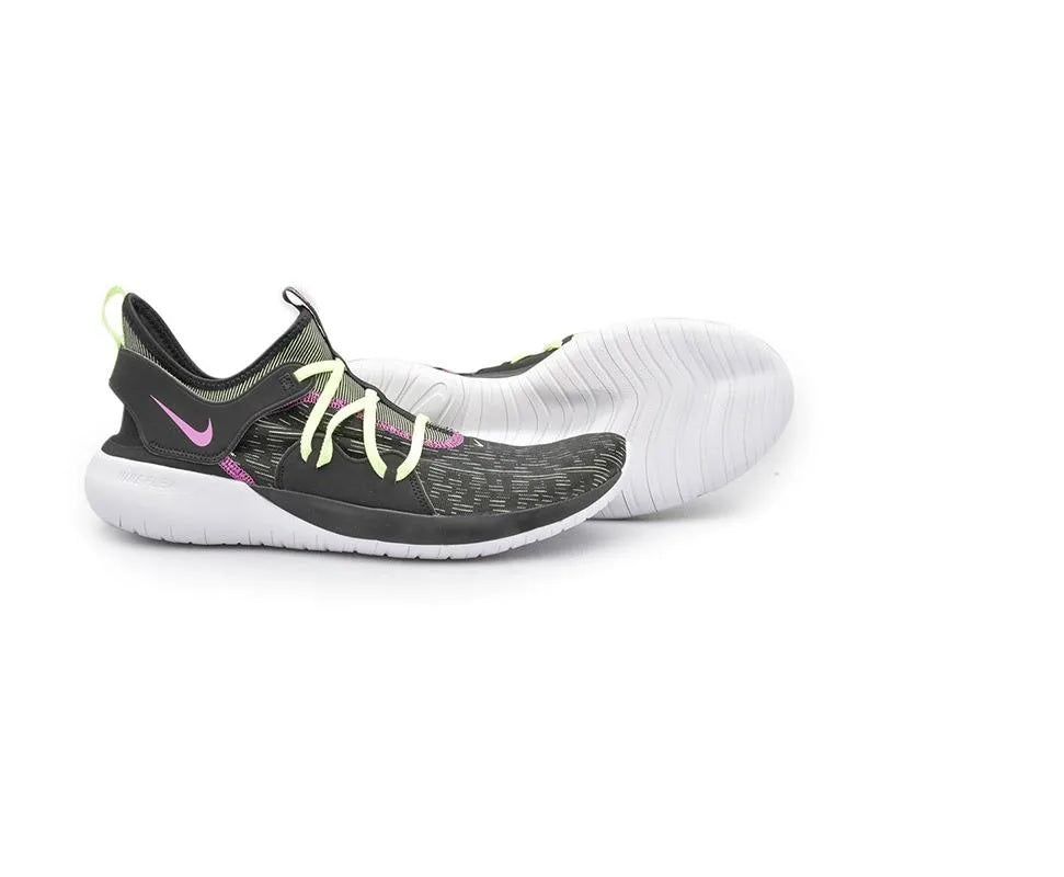 Men's Nike Flex Contact 3 Running Shoes, AQ7484 001 Black/Volt Glow/Hyper Violet