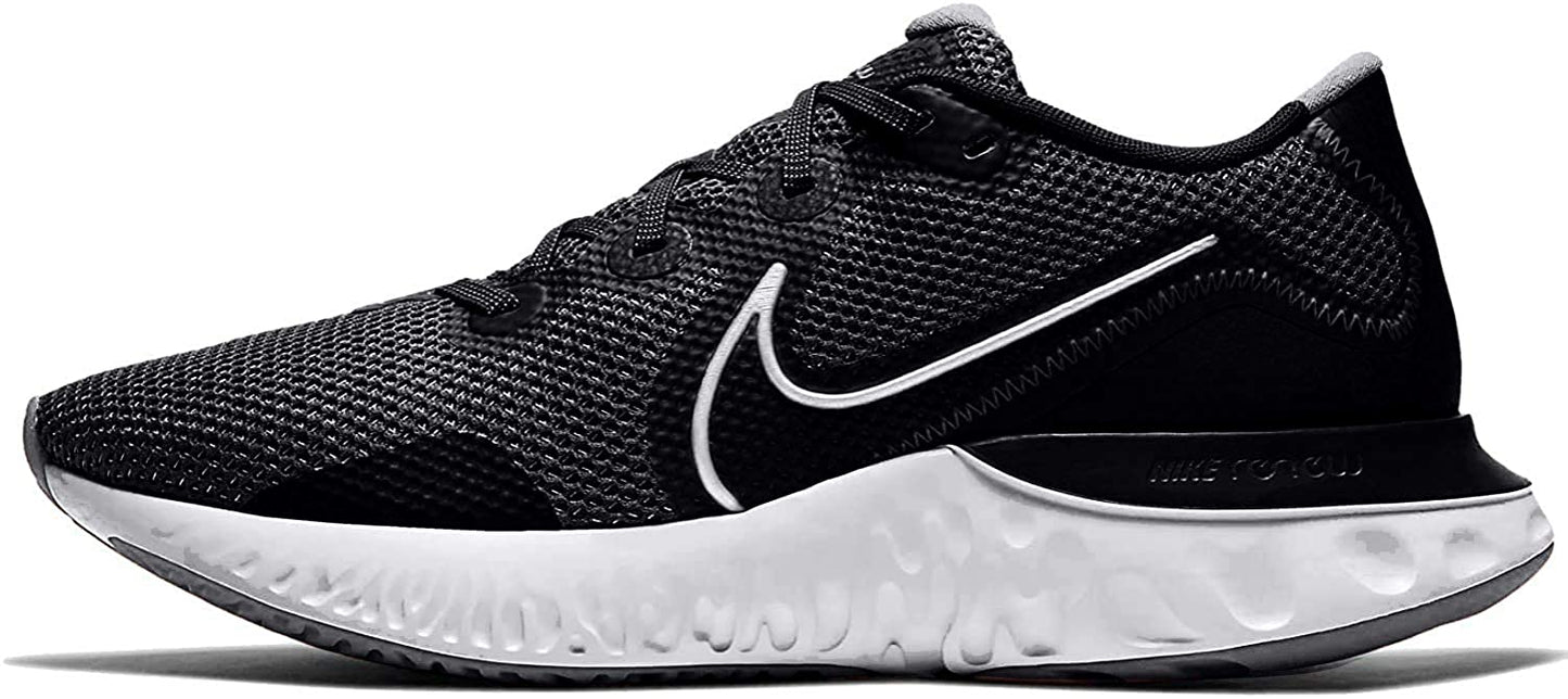 Men's Nike Renew Run Running Shoes, CK6357 002 Multiple Sizes Black/Metallic Silver/White