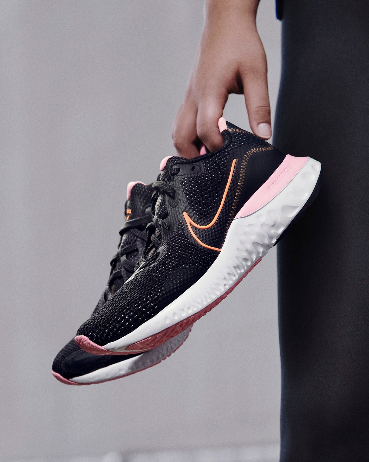 Women's Nike Renew Run Running Shoes, CK6360 001 Multi Sizes Black/Orange Pulse/White/Pink