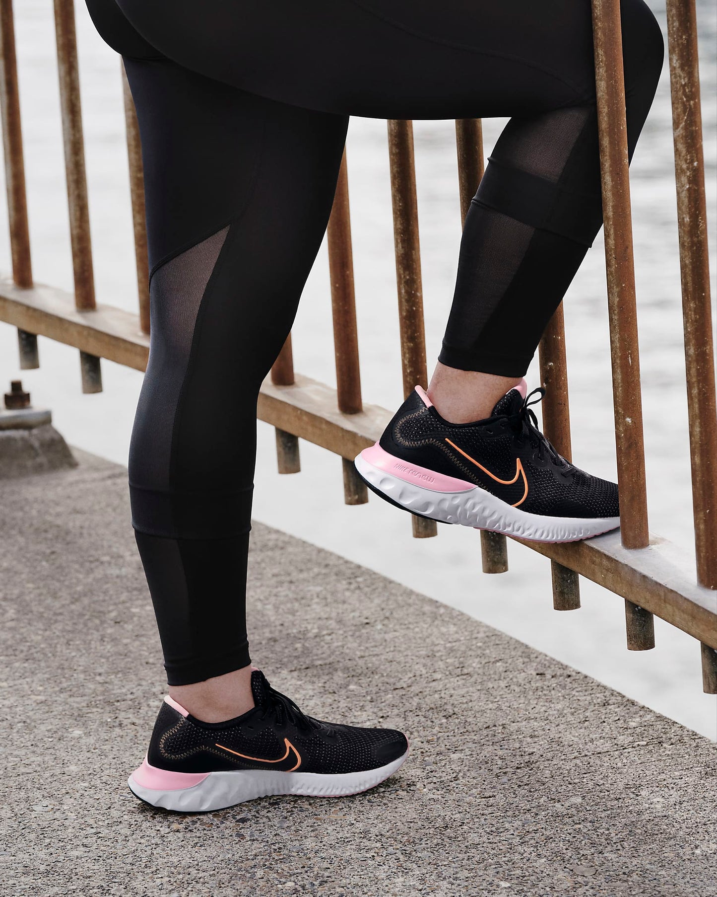 Women's Nike Renew Run Running Shoes, CK6360 001 Multi Sizes Black/Orange Pulse/White/Pink