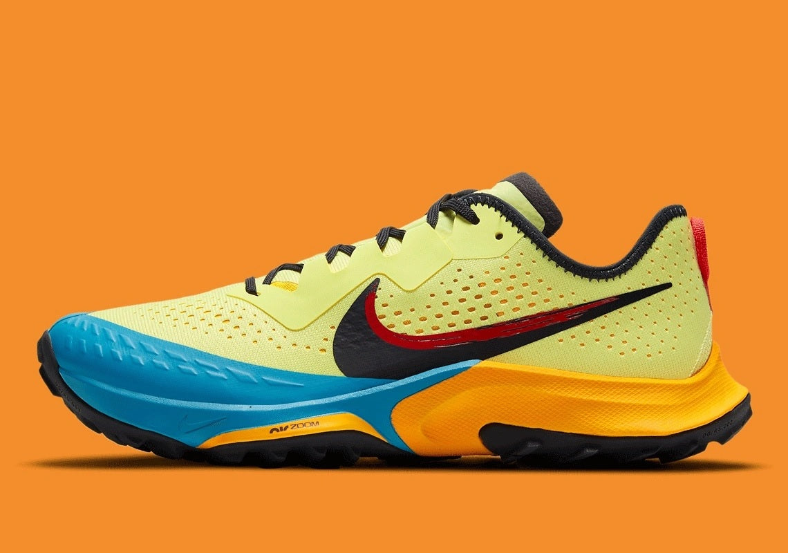 Men's Nike Air Zoom Terra Kiger 7 Trail Running Shoes, CW6062 300 Multi Sizes LimeLight/Off Noir/Laser Blue
