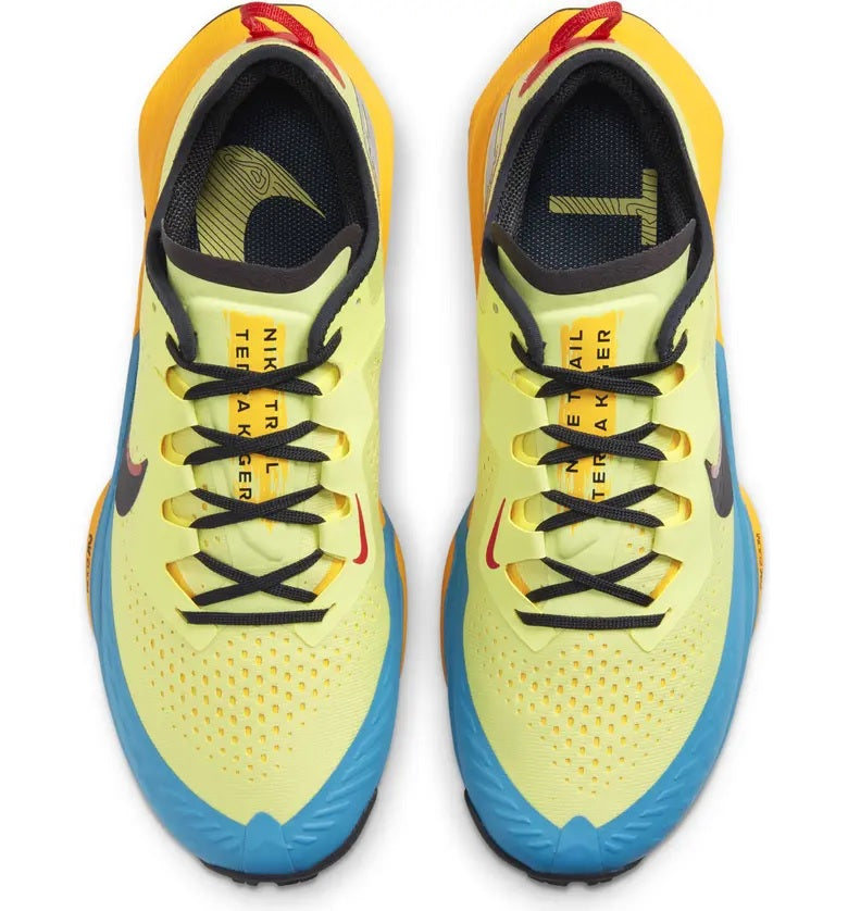 Men's Nike Air Zoom Terra Kiger 7 Trail Running Shoes, CW6062 300 Multi Sizes LimeLight/Off Noir/Laser Blue