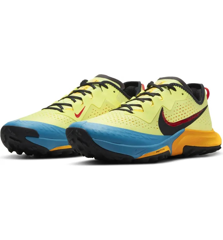 Men's Nike Air Zoom Terra Kiger 7 Trail Running Shoes, CW6062 300 Multi Sizes LimeLight/Off Noir/Laser Blue