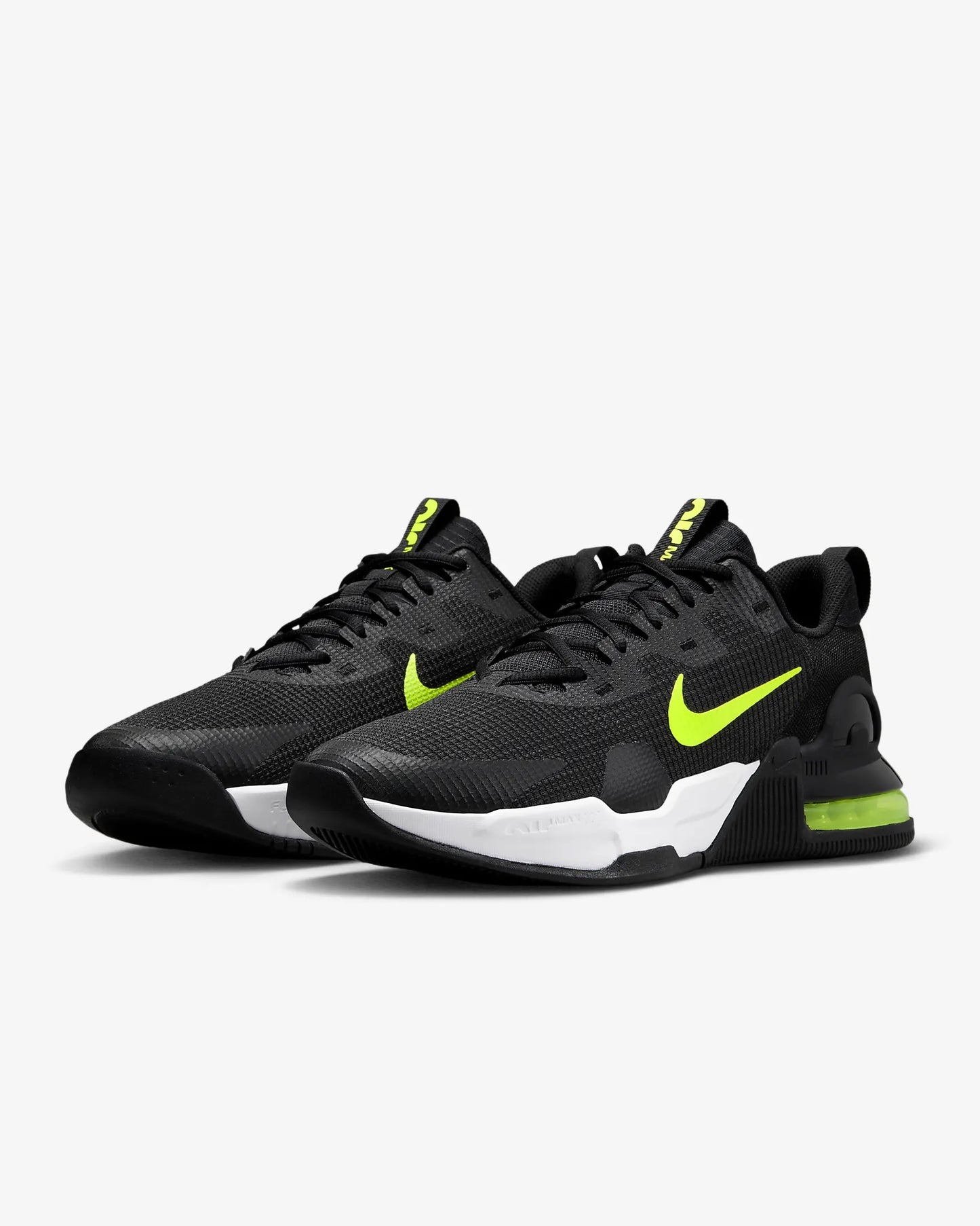 Men's Nike Air Max Alpha Trainer 5 Training Shoes, DM0829 002 Multi Sizes Black/Black/Volt