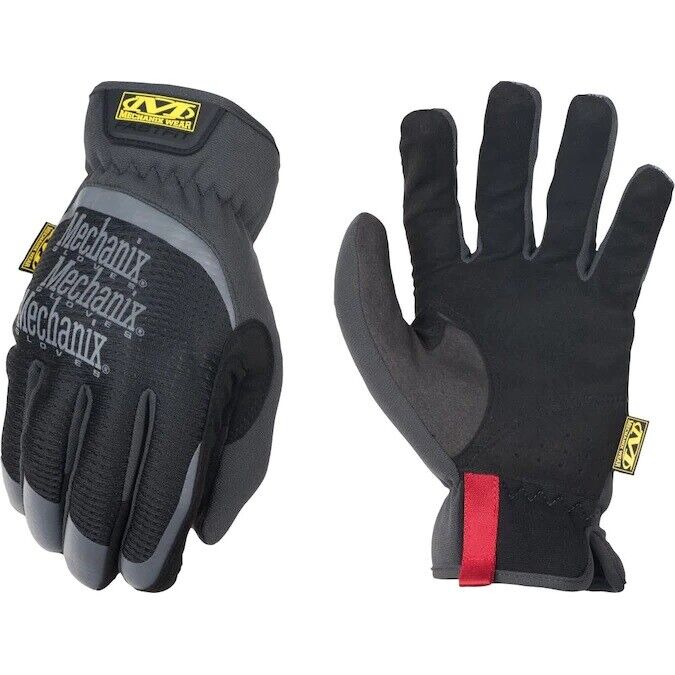 Men's MECHANIX WEAR FASTFIT Synthetic+Leather All purpose Gloves, Black/Gray