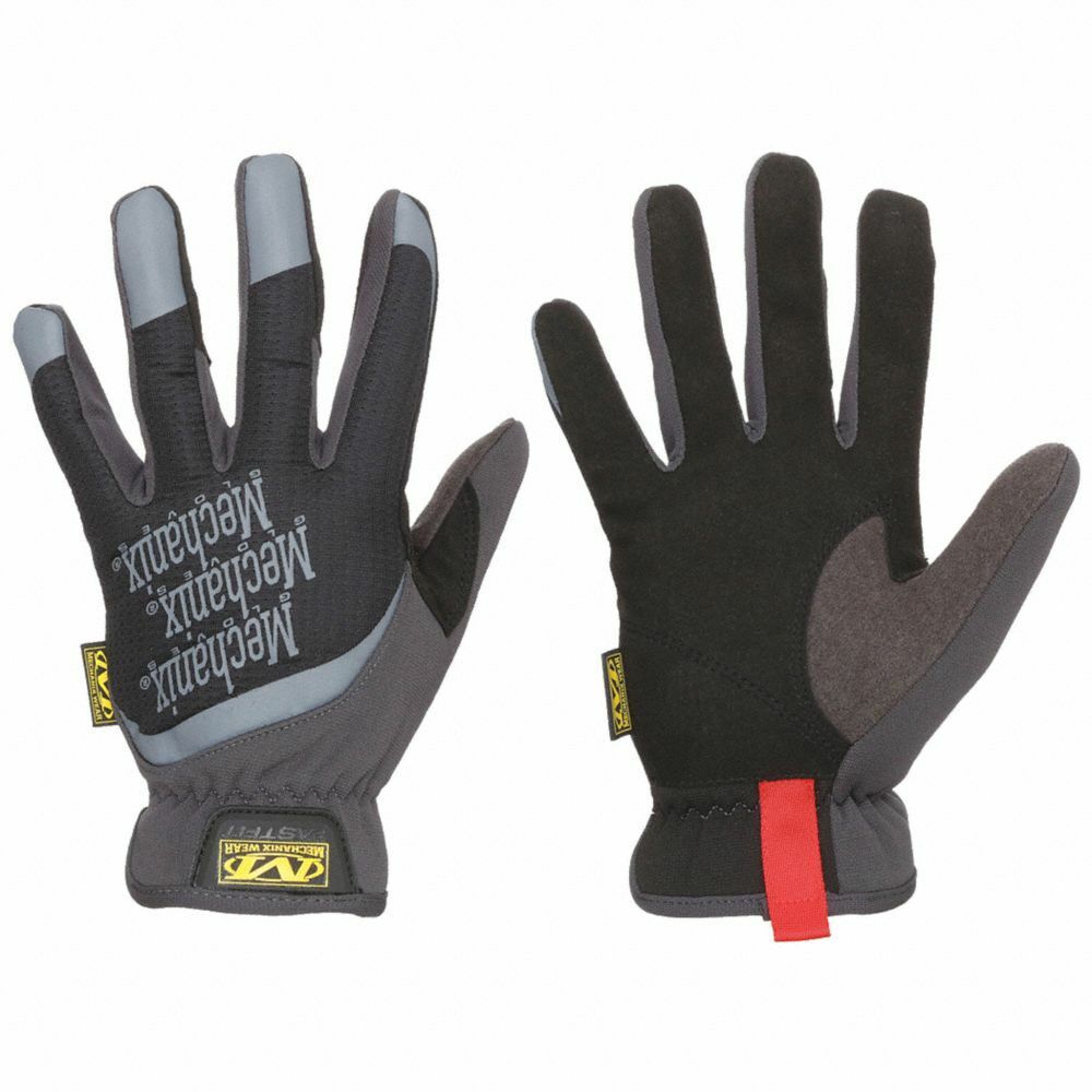 Men's MECHANIX WEAR FASTFIT Synthetic+Leather All purpose Gloves, Black/Gray