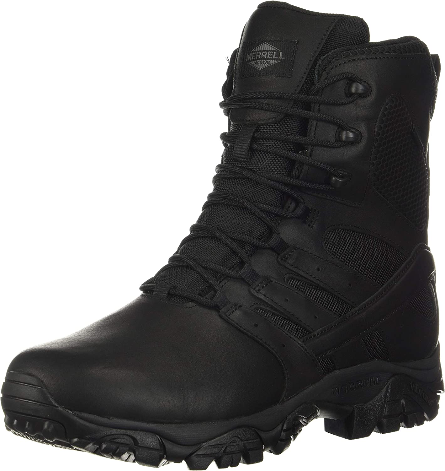 Men's Merrell Moab 2 8" Response Waterproof-Tactical Work Boot, J45335 Multi Sizes Black