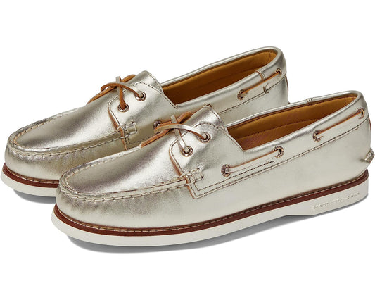 Women's Sperry Top-Sider Gold Cup Authentic/Original Montana 2-Eye Boat Shoe, STS87107 Sizes Gold