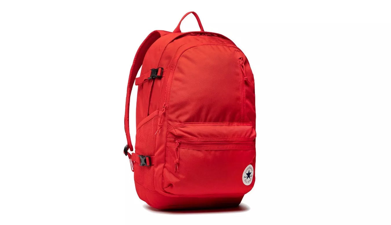 Converse Unisex Straight Edge Backpack, 10021138 A03 Red/12"H x 6"W x 18"D