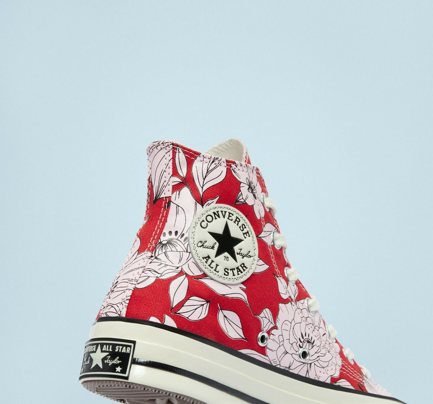 Women's Converse Chuck 70 Vintage Floral Hi Top Shoe, 568373C Multiple Sizes University Red/Cherry Blossom