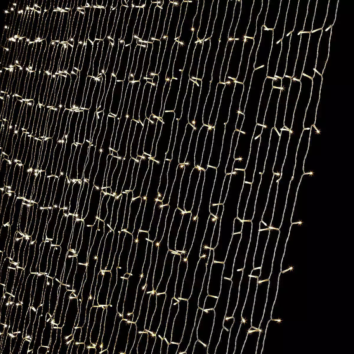 OVE Waterfall Curtain String Lights 1200 LED Bulbs with Remote Control, 2323037