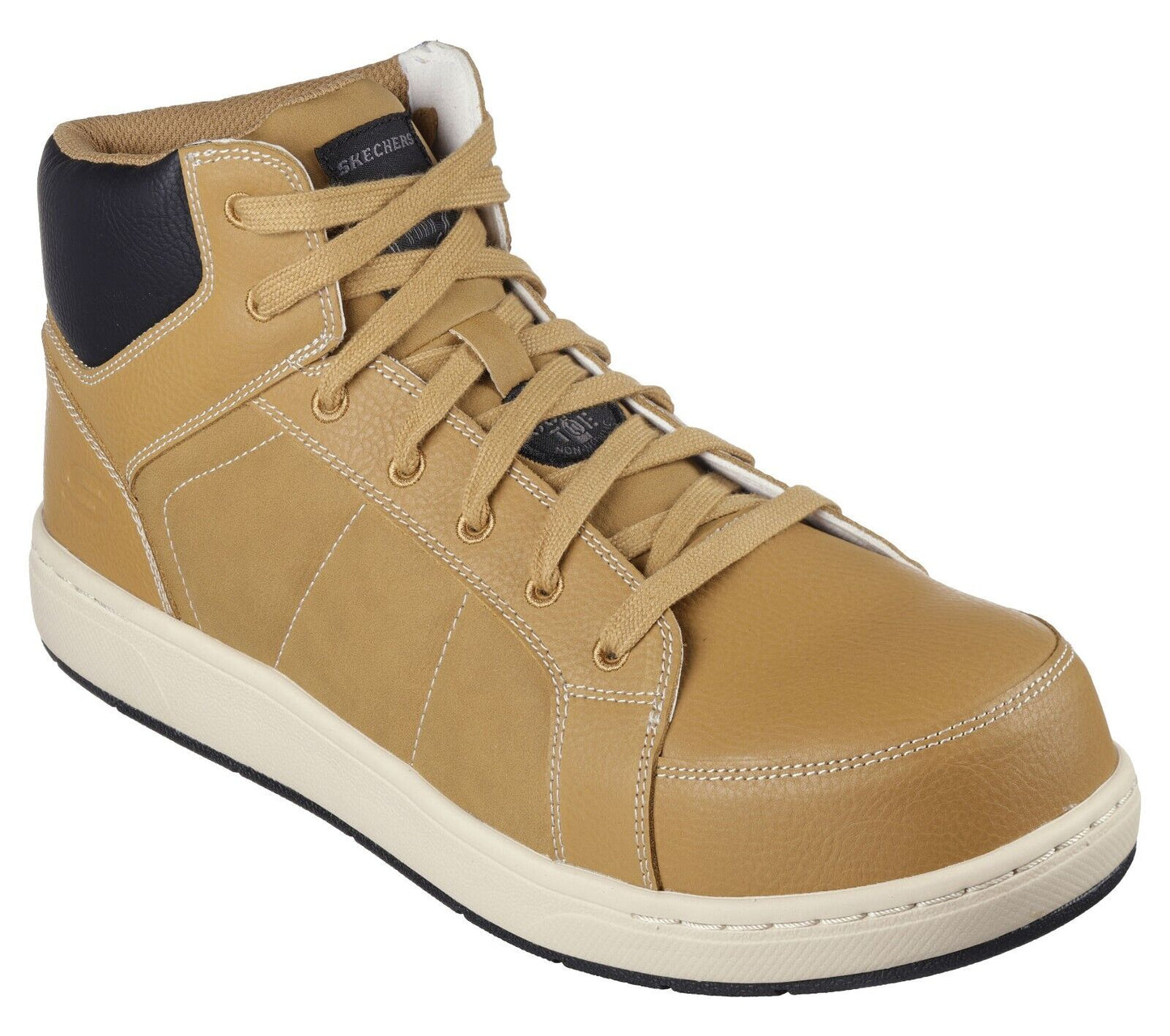 Men's SKECHERS Work Watab Wessit Leather Boot, 200198 /WTN Multi Sizes Wheat