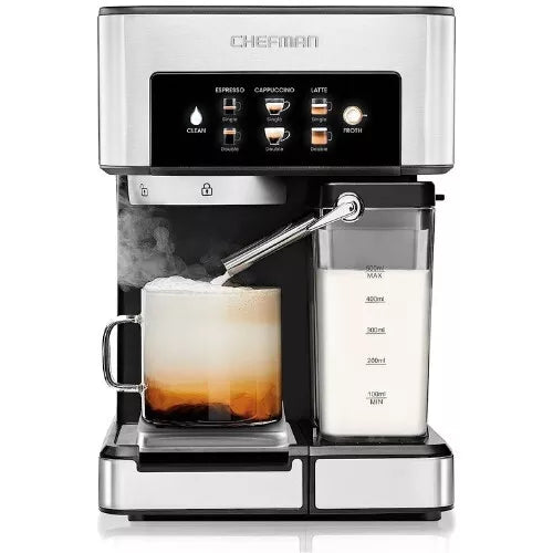 Chefman Barista Pro Espresso Machine Full Color Touchscreen, RJ54-V2-CA 6in1 Mac