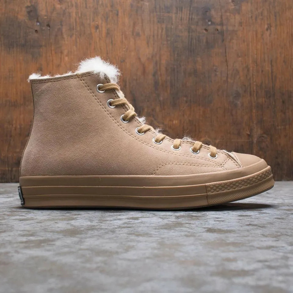 Converse Chuck 70 Genuine Shearling Lined Sneaker, 166318C Multi Sizes Iced Coffee/Iced Coffee