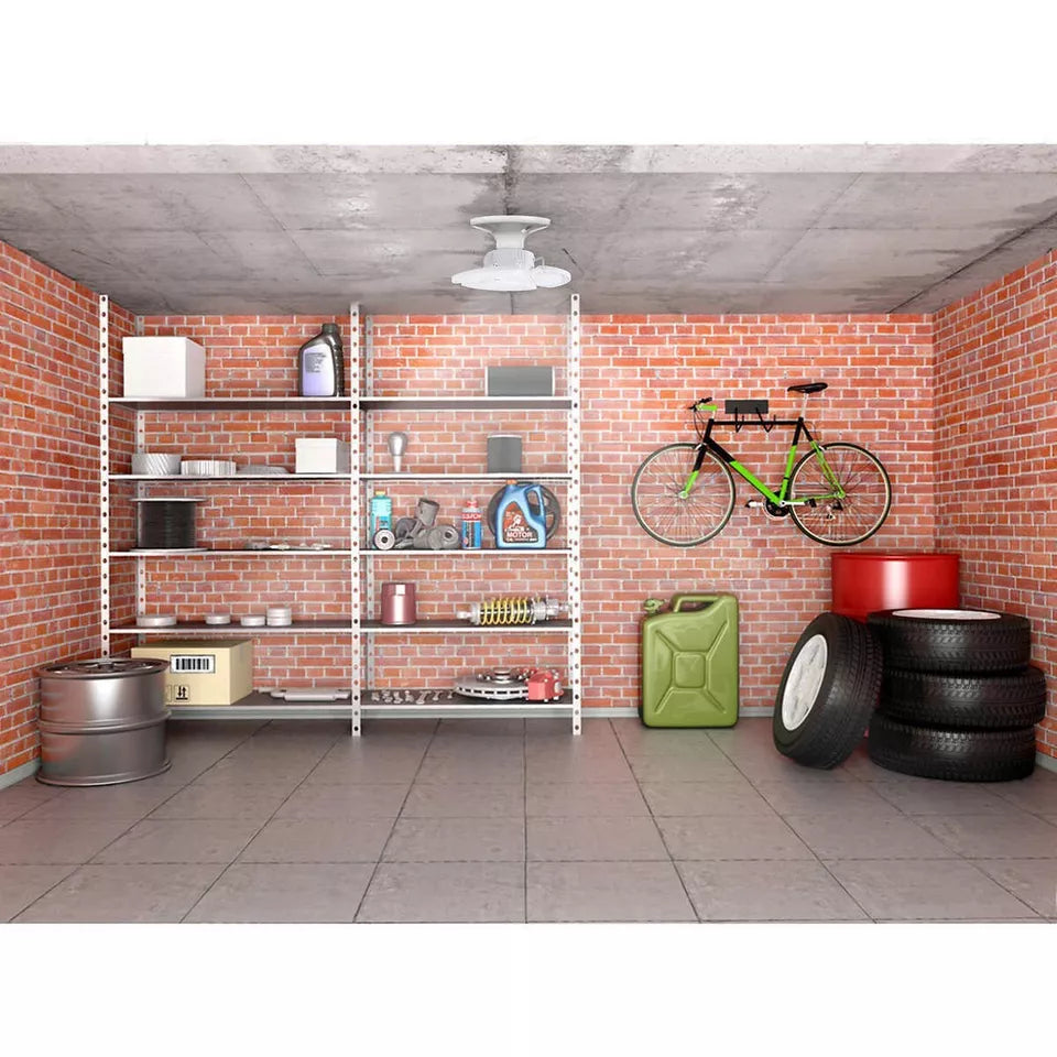 (2 pack) 3-Panel 8000 Lumens, Direct LED Retro-Fit E26 Indoor Garage Work Light