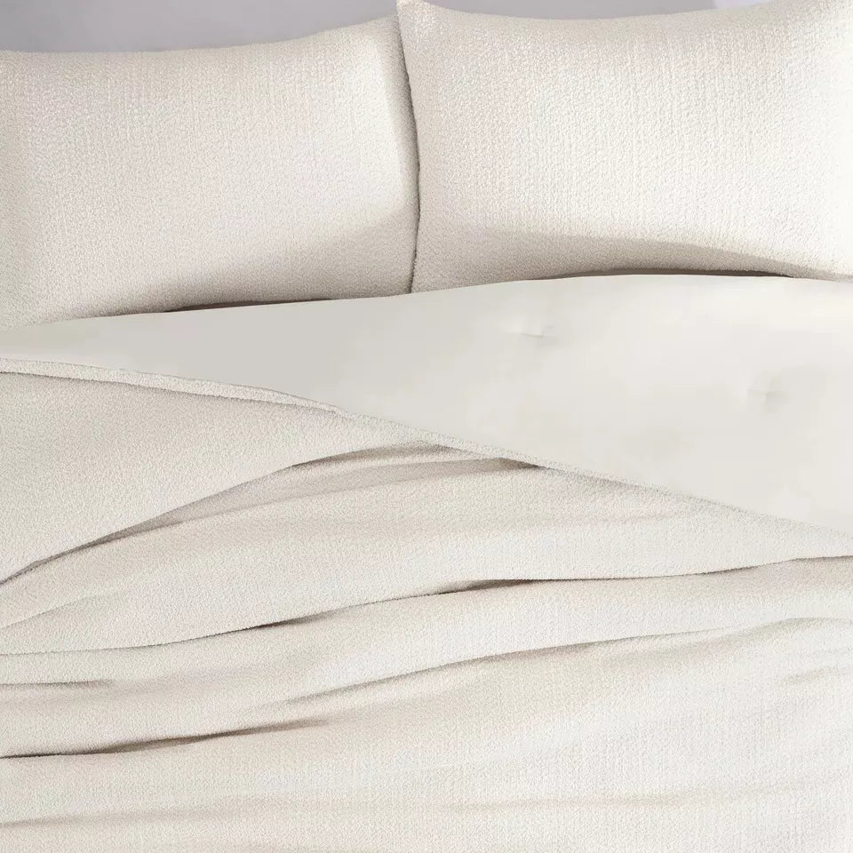 Cococozy 3-piece Bouclé Revers Comforter Set, King 1796197 Multi Colors 106”x92”