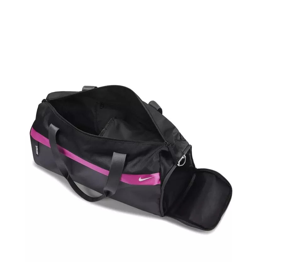 Women Nike Radiate Club Duffle Bag, BA5528 011 Black/Thunder Grey/White